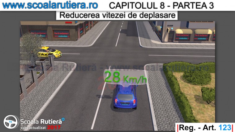 se reduce viteza in intersectiile nedirijate