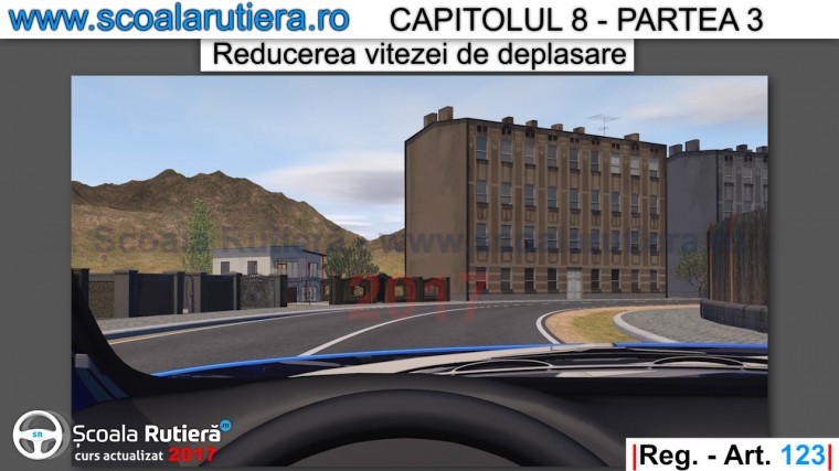 se reduce viteza in curbe